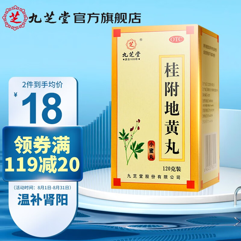 九芝堂桂附地黄丸(小蜜丸)120g价格走势和销量趋势分析