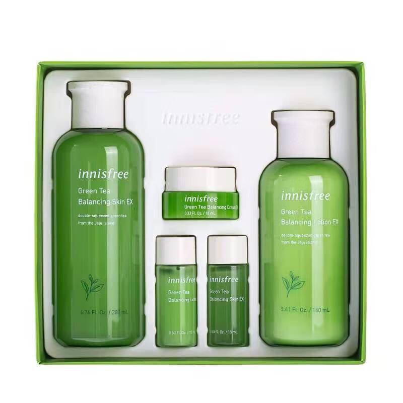 悦诗风吟(innisfree)水乳套装 绿茶平衡水乳尊享套装控油保湿平 [推荐