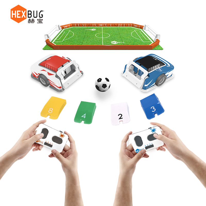赫宝玩具(HEXBUG)足球场地智能遥控对战格斗双人机器人儿童玩具男孩儿童节礼物
