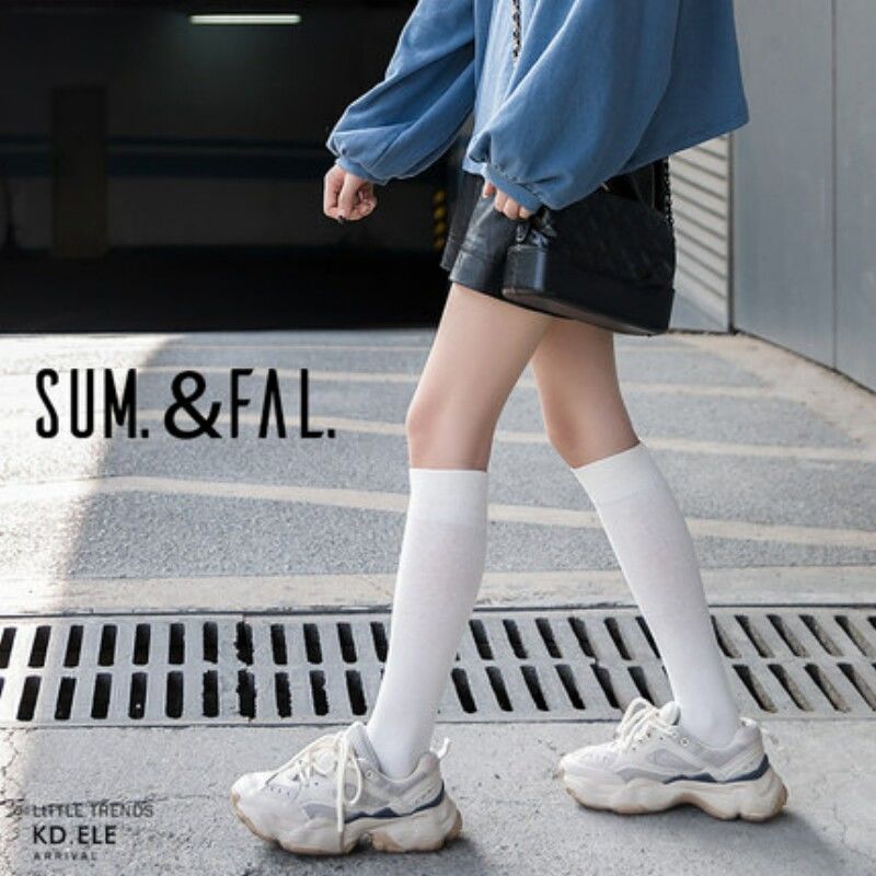 长袜女潮流女生袜子学院风韩版长筒袜长筒袜女学生韩版原宿风jk可爱