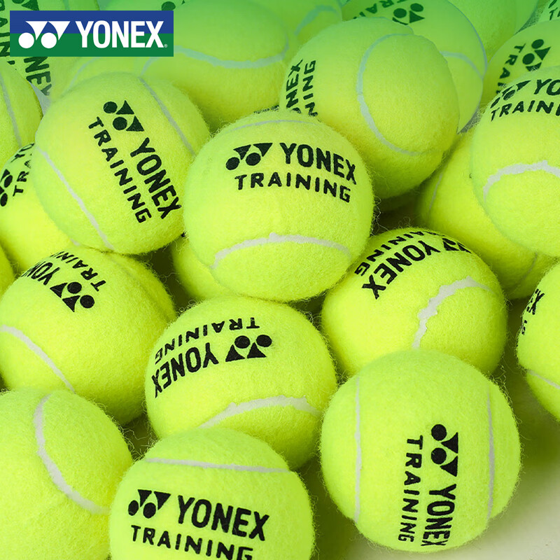 尤尼克斯YONEX网球专业训练耐用标准练习袋装弹力网球60个组合套装TB-T60CR黄色