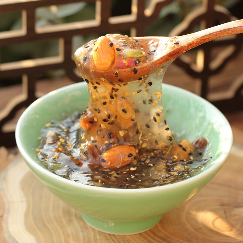 凭味桂花奇亚籽坚果藕粉羹 袋装400g 代餐 免煮冲饮早餐 桂花奇亚籽坚果藕粉羹1袋