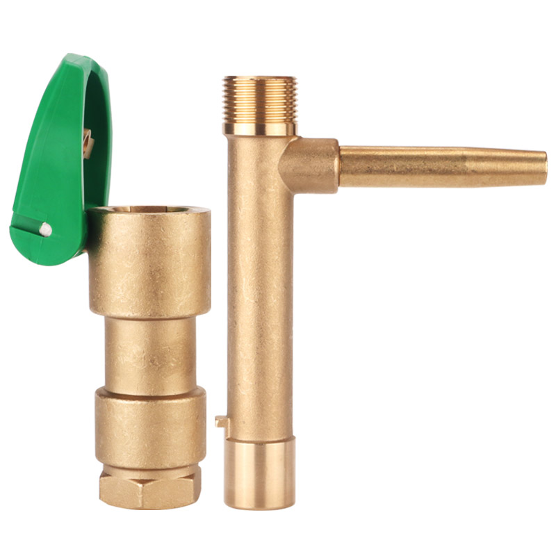汉轩铜取水阀快速取水器园林绿化草坪取水阀地插杆水管地接头洒水栓