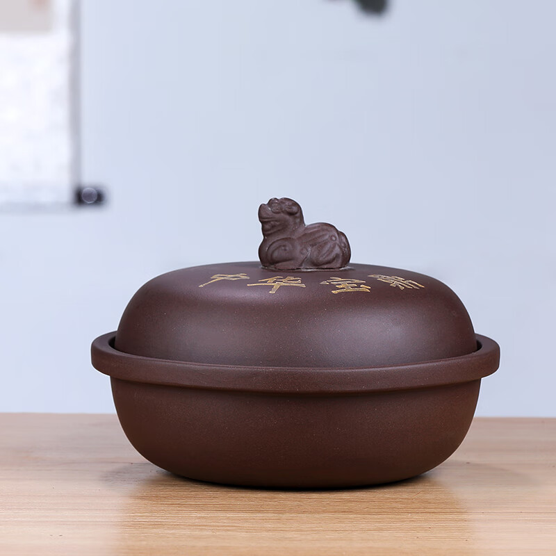 云漫卿汤盅紫砂       紫砂炖盅带盖蒸米饭单人份汤盅中式复古酒店