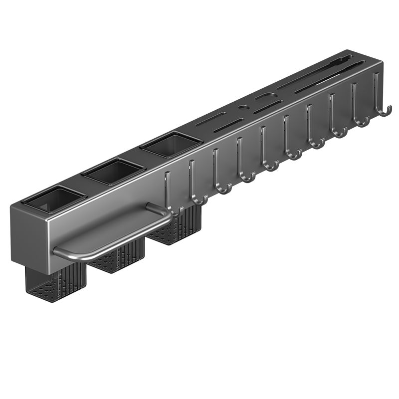 优勤不锈钢刀架免打孔厨房置物架菜刀架壁挂式筷子刀具一体收纳架