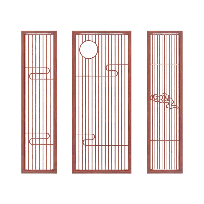沃皓(wohao)东阳花格隔断新中式仿古门窗花格门窗复古实木雕花门窗新