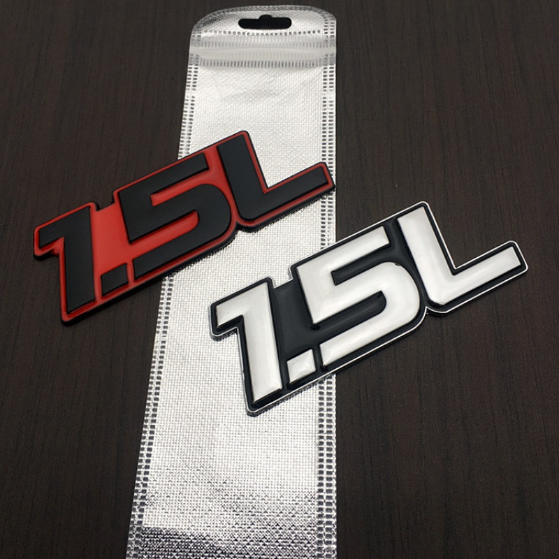 汽车2.0l1.8l 4.0l 2.4l 5.7l 6.2l立体排量标数字金属车贴后尾标 1.
