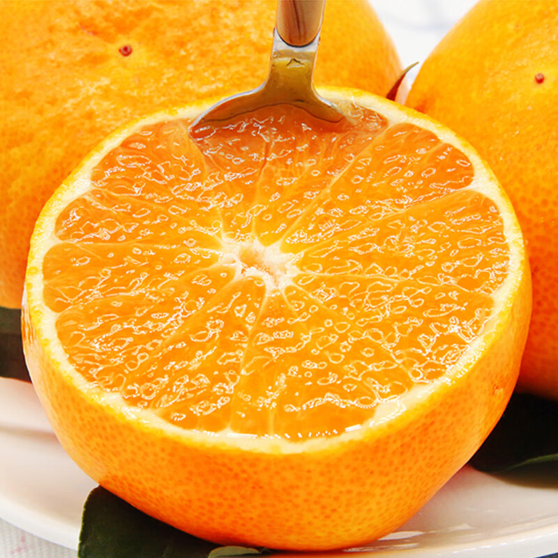 橙世之光爱媛果冻橙爆汁橙手剥橙子甜橙红美人泉水柑当季水果京东顺丰快递 8斤大果18颗以内