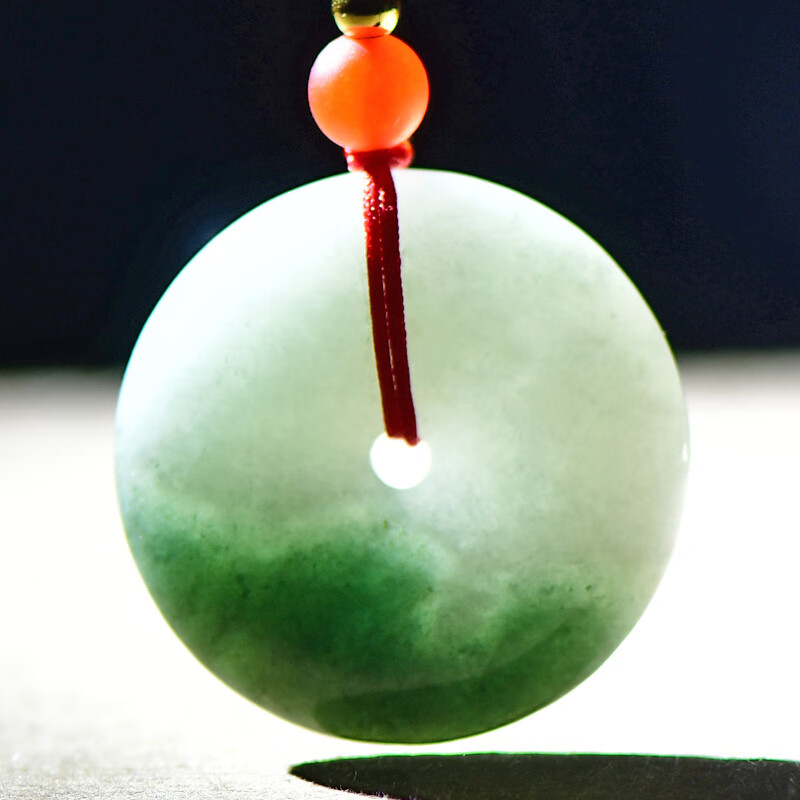 千载一玉 翡翠平安扣吊坠 男女款冰油青平安环玉坠 多款可选 带证书 【款一】QZH0201i油青平安扣吊坠