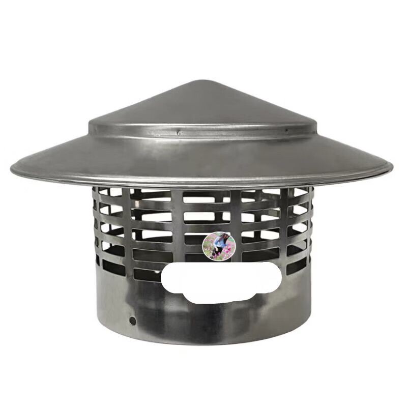 短云304不锈钢烟囱帽屋顶无动力通风器伞形防雨防鼠柴火炉室外烟筒盖