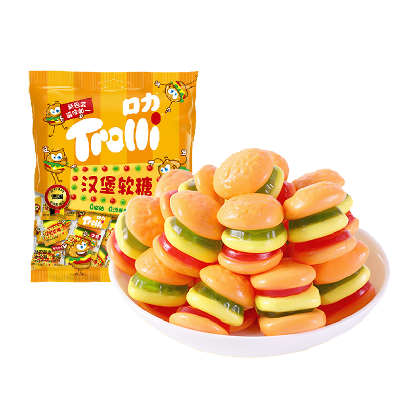 Trolli 口力 汉堡橡皮糖 水果味 108g