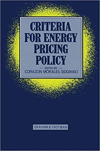 预订 criteria for energy pricing policy