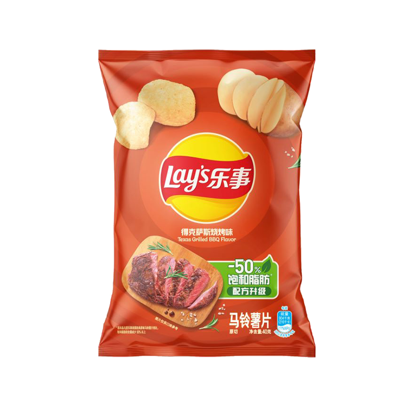 乐事（Lay's）零食大礼包多口味组合装 抽屉装罐装妙脆角 膨化休闲零食 3款可选 德克萨斯烧烤味40