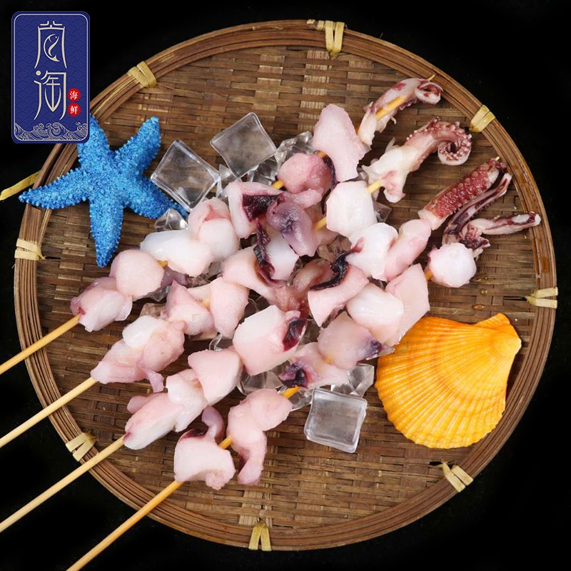 尚淘 东山岛八爪鱼串12串/包(40g/串)章鱼足串烧烤撸串食材 12串/包