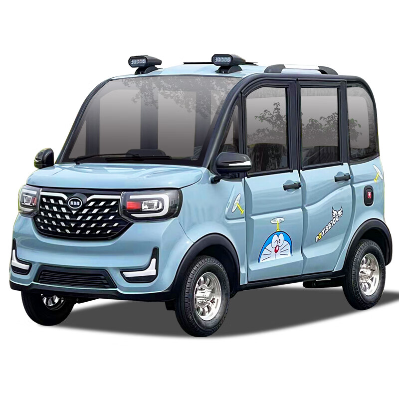 哈麥新能源四輪電動車家用小型女士代步接送孩子新能源老頭樂電瓶車 裸車款（不含電池）