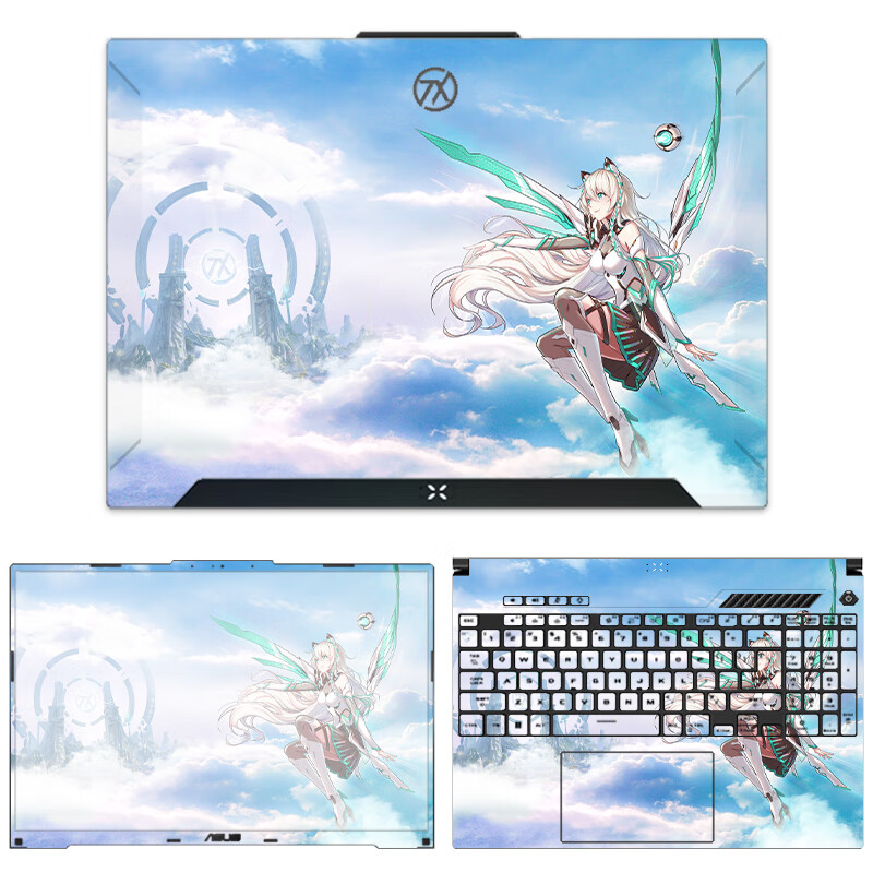 酷力驰 华硕天选6/6Pro贴纸天选4/5Pro保护膜2/3/4plus/锐龙AI版Air机身外壳贴膜 款式13 A面