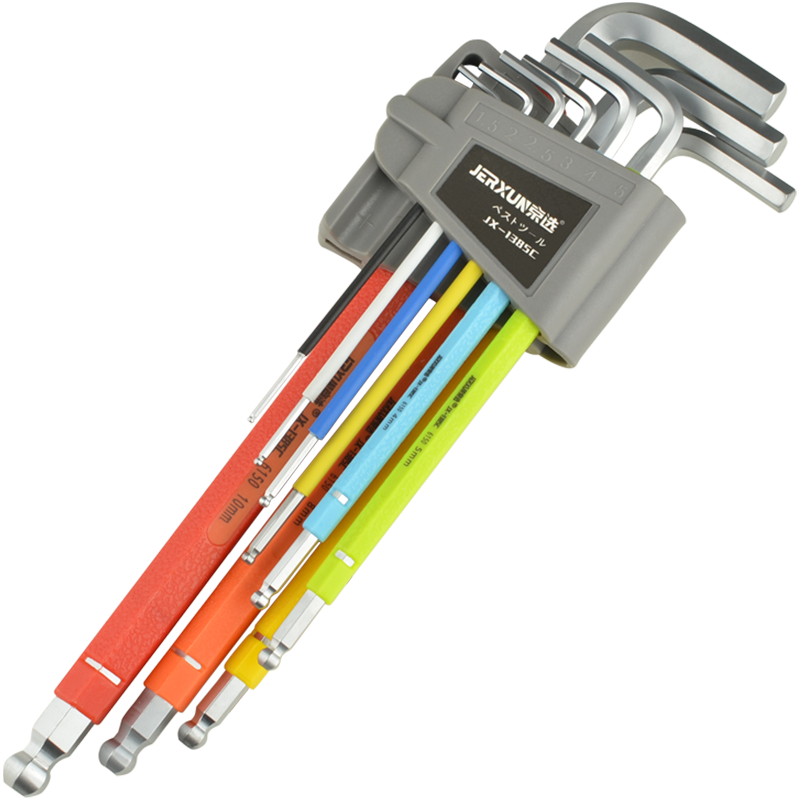 JERXUNS2彩色内六角扳手套装9件套-价格历史走势和销量分析|手动工具能查历史价格吗