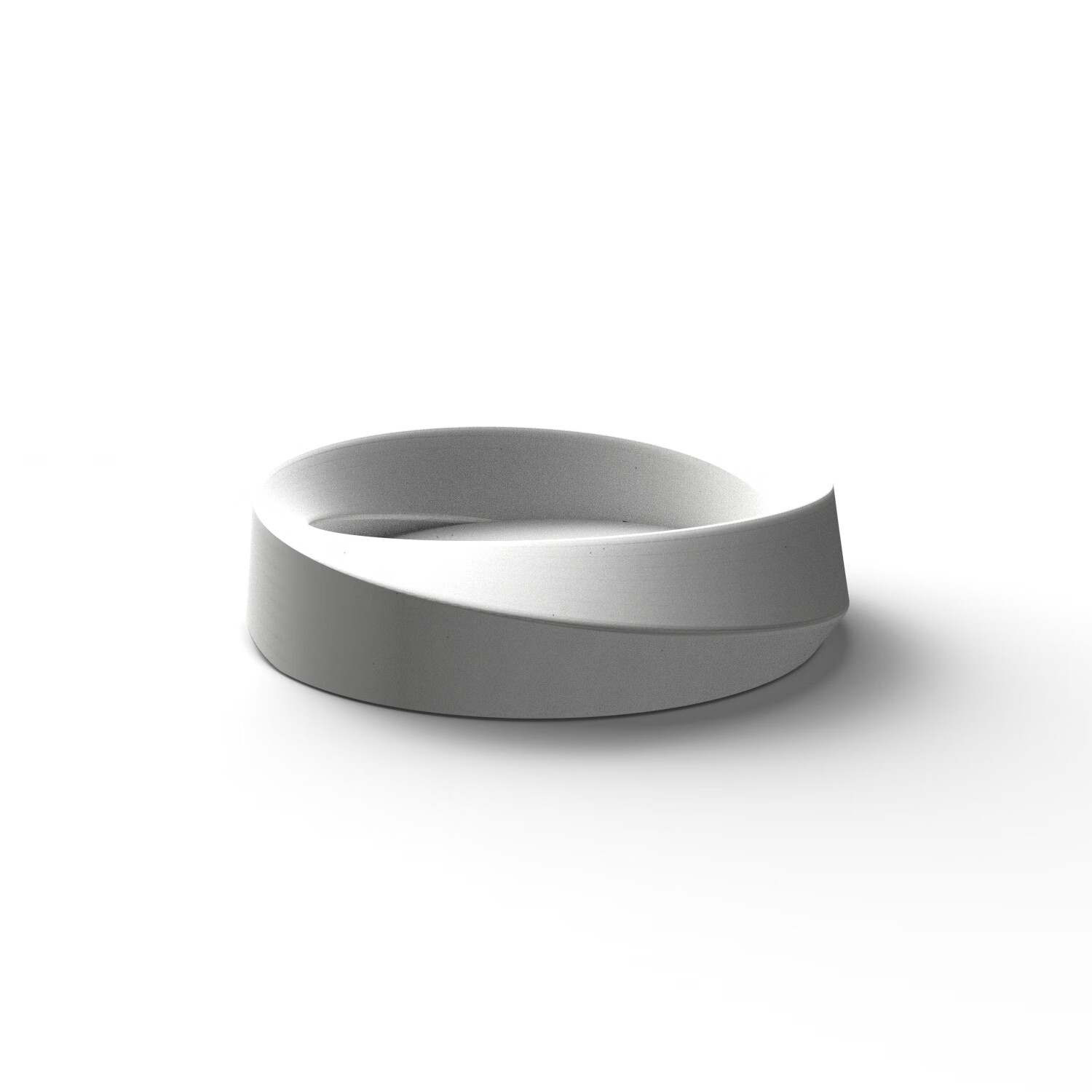 旭伶烟灰缸高级感小众莫比乌斯环水泥家用酒店民俗客厅个性创意北欧风