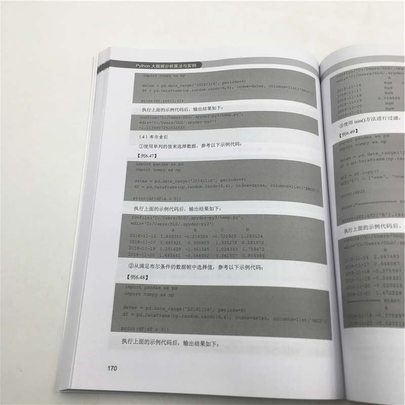 Python大数据分析算法与实例详情图