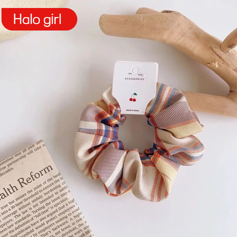 halo girlbm女孩:大肠发圈韩国网红ins森系扎头发绳jk同款melville