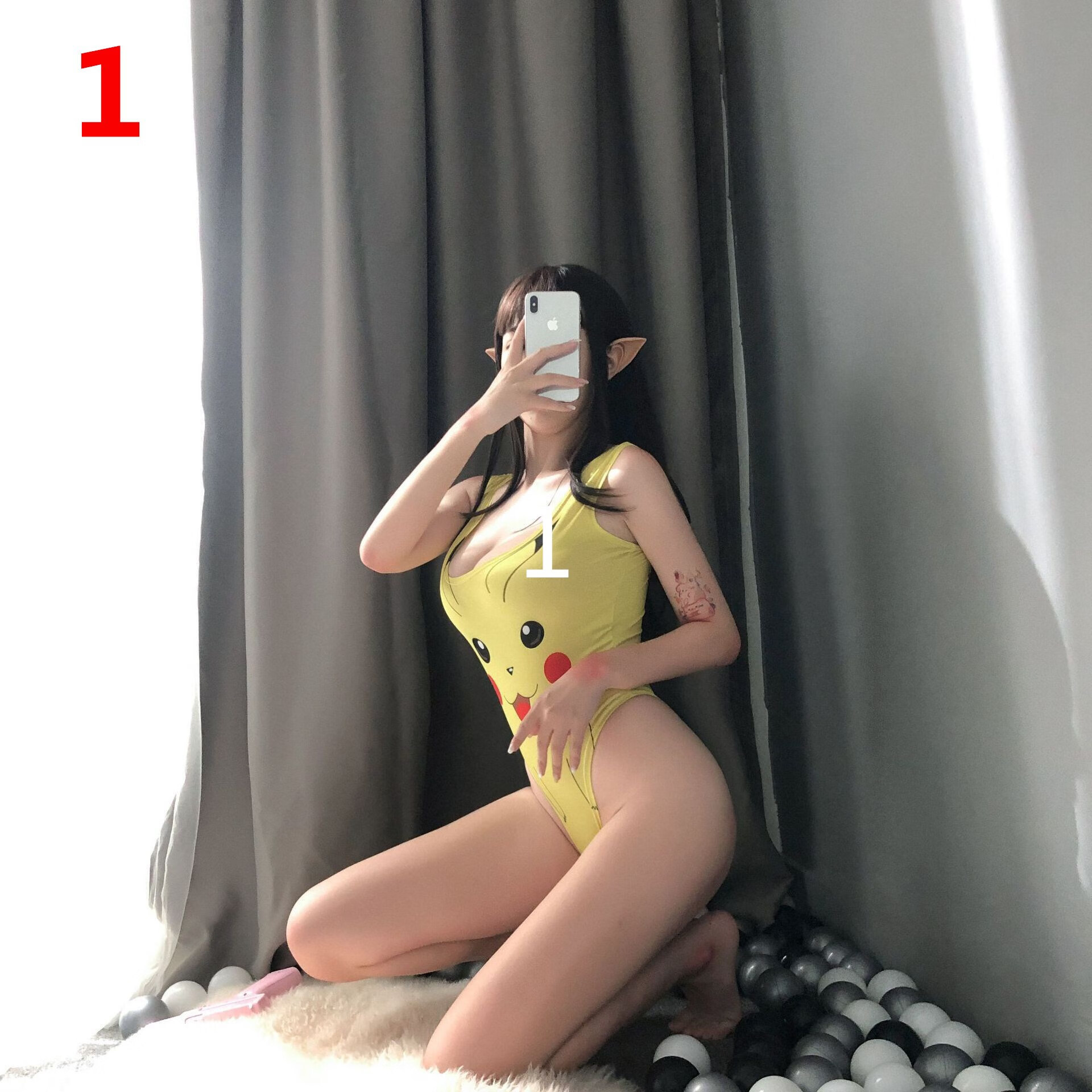 厂守望先锋dva宋哈娜死库水紧身衣女同人cosplay服 1 均码