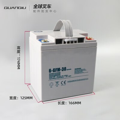 杭州电动叉车电瓶锂电池配件 装电池12v30a 中力