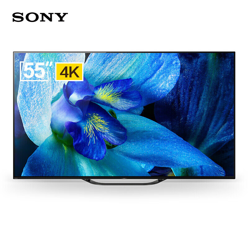 索尼（SONY） KD-55A8G 55英寸 4K超高清 HDR 智能网络 超薄OLED 全面屏电视 人工智能语音 安卓7.0