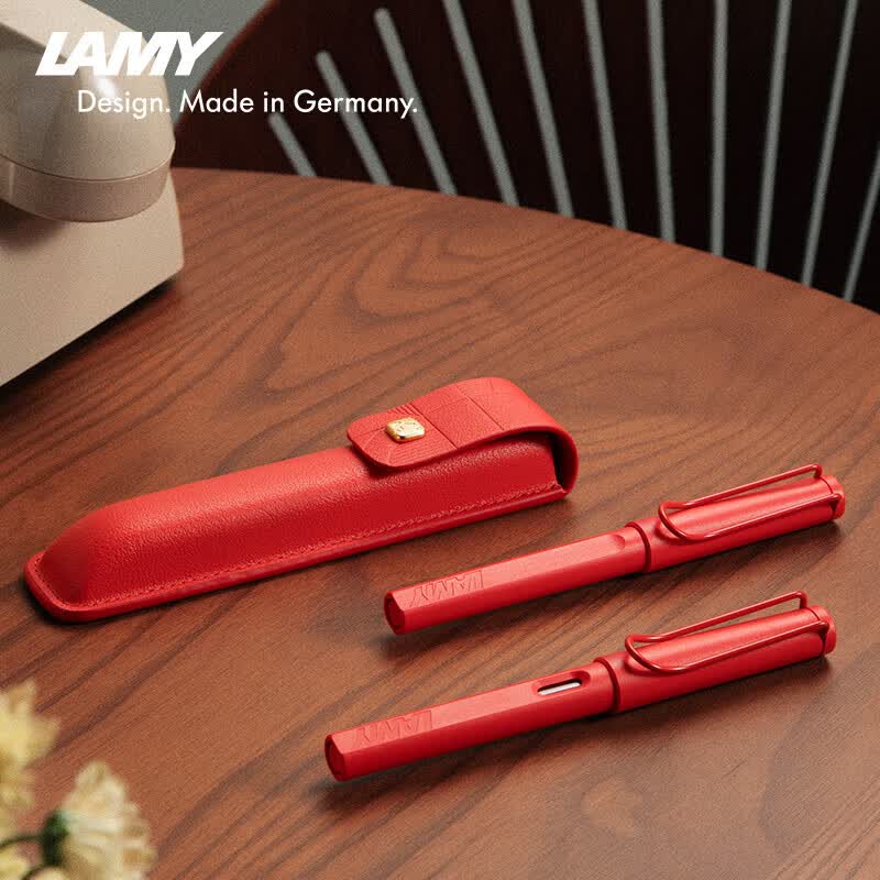 LAMY凌美宝珠笔 狩猎练字正姿签字笔学生文具办公礼品企业团购 草莓红0.7mm