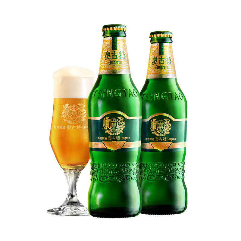 青岛啤酒青岛奥古特330啤酒12度330ml*24瓶装 330ml 24瓶