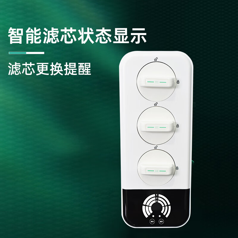 乐喝25新款净水器双出水RO反渗透直饮机家用纯水机厨房自来水过滤净水机壁挂管线机前置过滤器三件套装 G=双出水净水器+备用滤芯1套