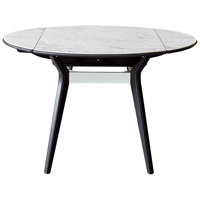 全友家居岩板餐桌椅组合现代简约多功能折叠餐桌实木滑轨力学框架客厅餐厅方圆两用多人吃饭桌子DW1059 (岩板)单功能餐桌