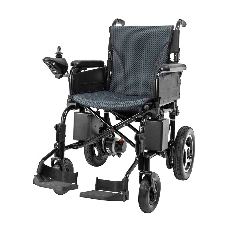 经济款折叠电动轮椅老年人残疾人代步工具 黑色