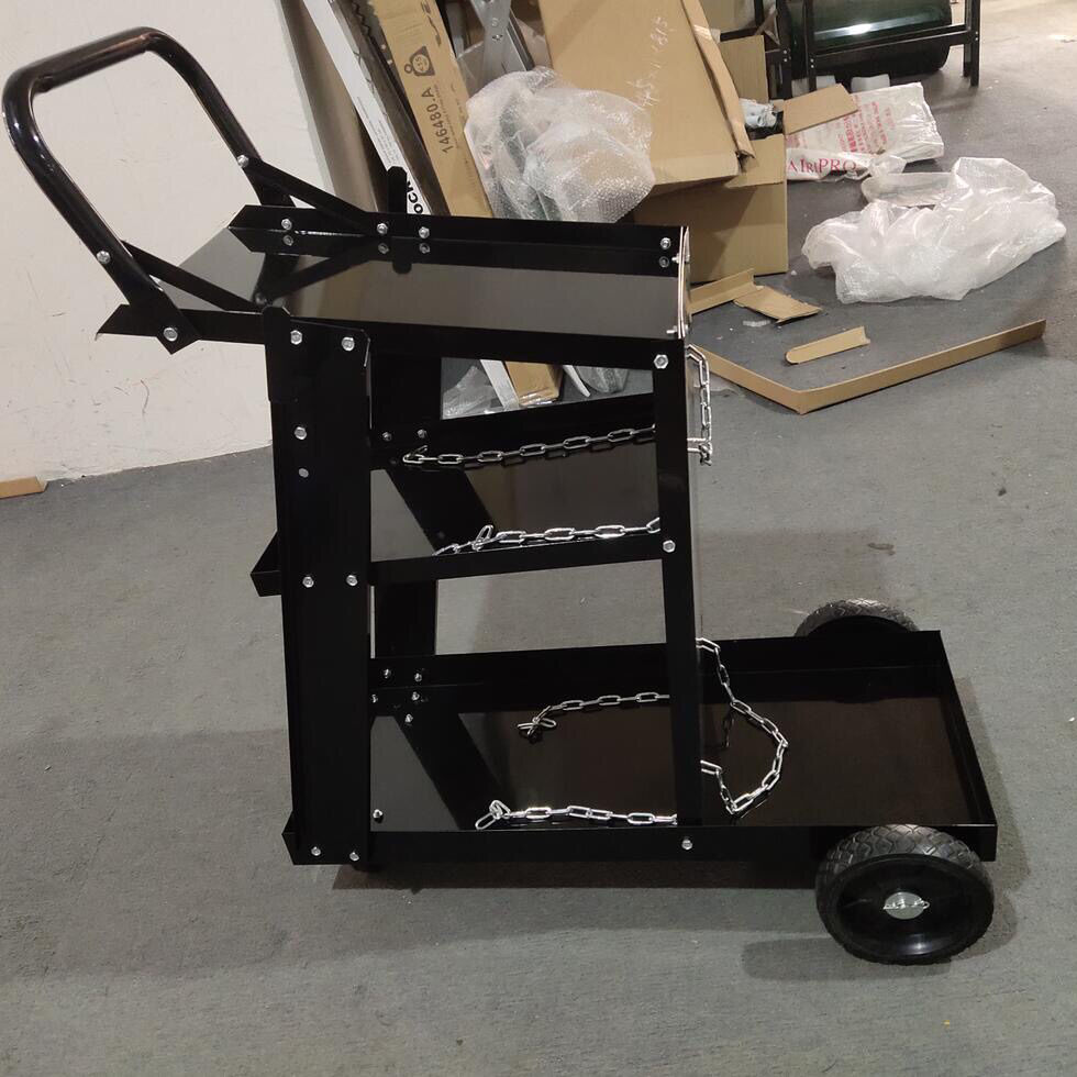 二保焊拖车电焊机工具车小推车多功能收纳架子层维修移动车间氩弧