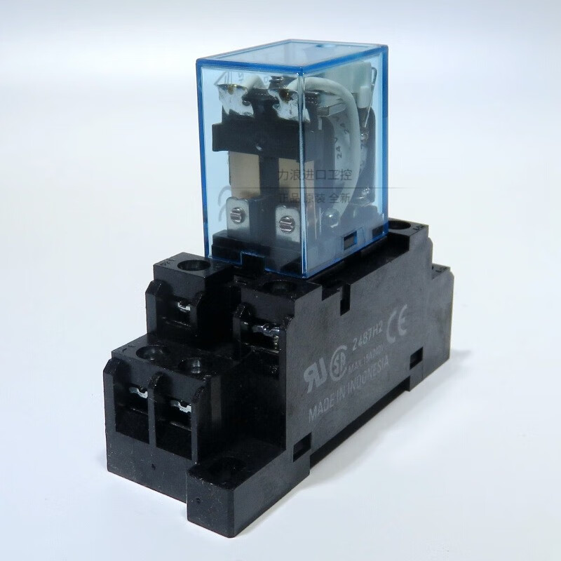 欧姆龙(omron)中间继电器 电磁继电器 ly2n-j 10a 宽8脚 2开2闭 带