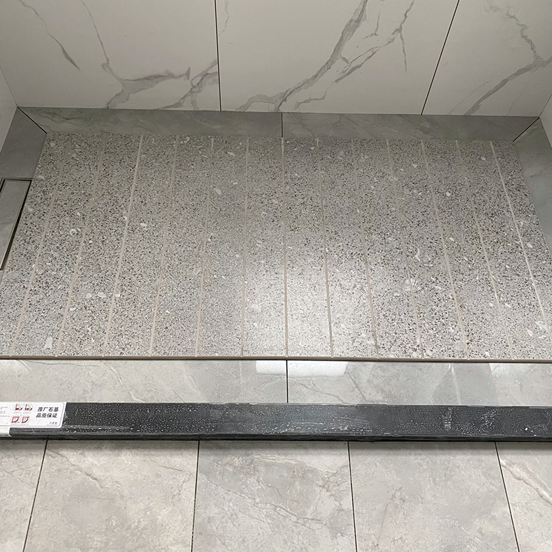 【只发江浙沪】石材板 浴室淋浴房地石大理石天然防滑拉槽定制人造