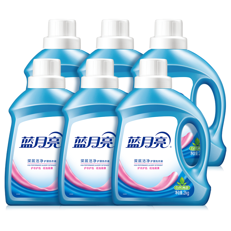 �������ྻϴ��Һ����Ȼ���㣩2kg��6ƿ ��ͥװ�������� ��� ǿЧȥ��