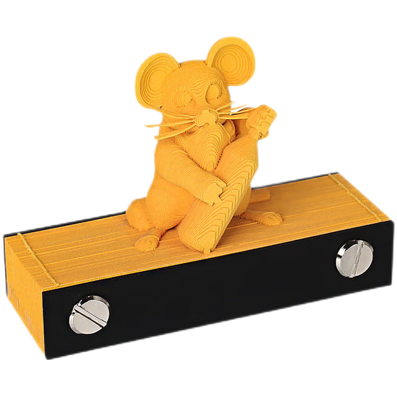 创意礼物十二生肖3d立体便签本创意摆件纸雕模型手办手撕便利贴生日