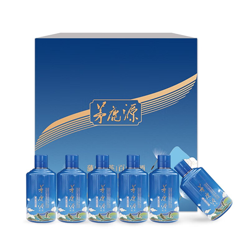 茅台茅鹿源  酱香型配制酒  蒲公英百合 53度 125ml 6瓶 礼盒装