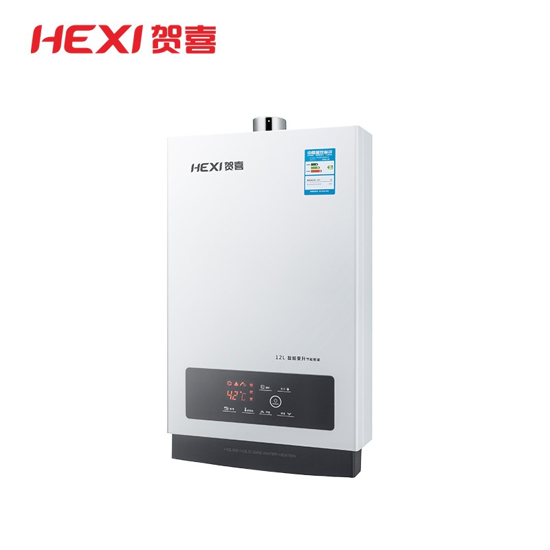 贺喜电器(hexi)s2款12l燃气热水器 家用热水器智能环保 巨幕大屏 恒温