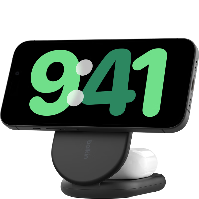 BELKINQi2֤15WһߴMagSafeƻiPhone 16/15 ҹɫ-۵