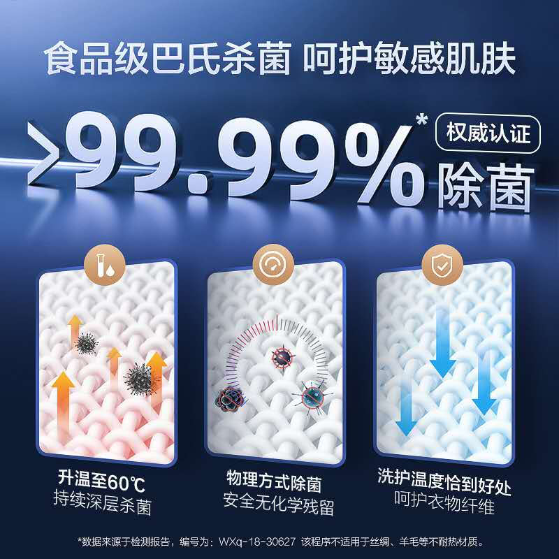 【新品】海尔（Haier）全自动滚筒洗衣机 节能变频一级能效 超薄款8公斤摇篮柔洗双喷淋家用 8KG+405MM超薄+525大桶径+1400转