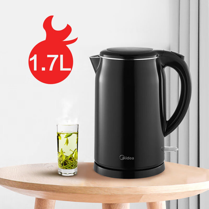 ���ģ�Midea����ˮ����ˮ������ˮ��304����ּ���˫�����1.7L��������ˮ���ڵ��׽�ůˮ�����ٷ��ڿ�ˮ�� ��˫����̡�SH17M301c 1.7L