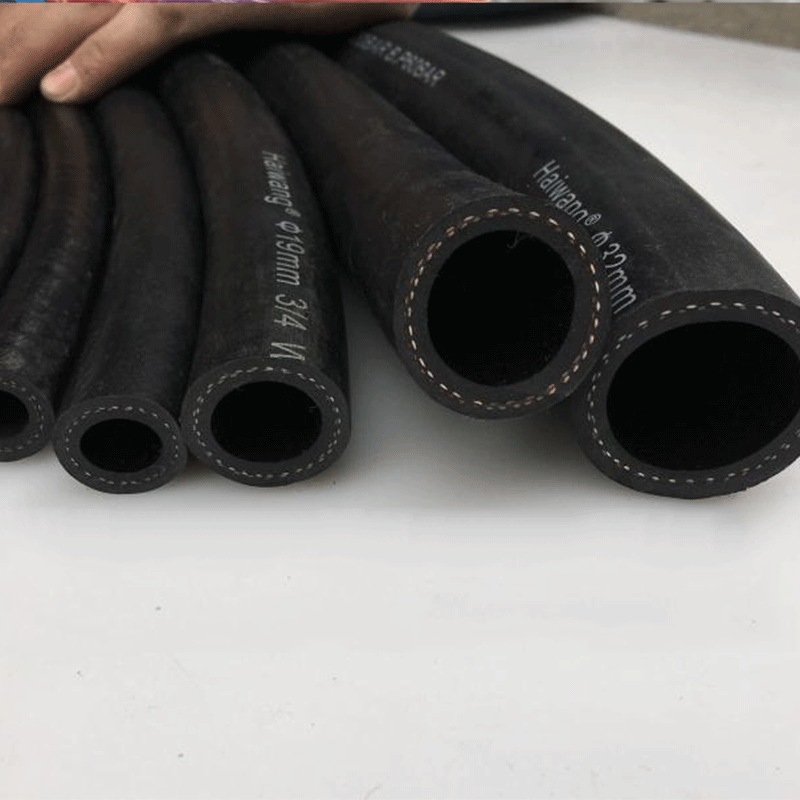 高压橡胶水管防爆耐高温软管高压耐油胶管夹布胶管耐热耐磨橡胶管一米