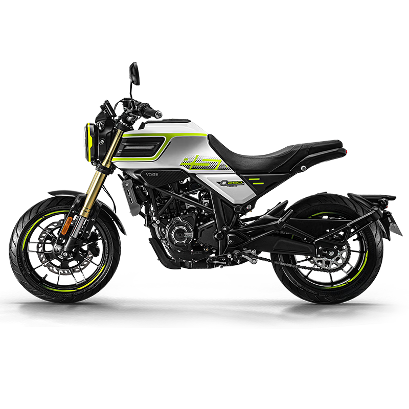 无极q250复古风摩托车voge机车个性潮咖机车 银月白