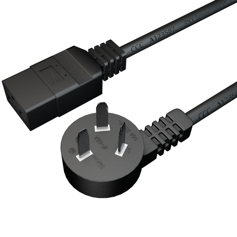 TOWE同為大功率電腦機(jī)房UPS電源線服務(wù)器PDU電源延長(zhǎng)線國(guó)標(biāo)10a轉(zhuǎn)C19三孔三芯品字尾電源線1.5平1.8米 
