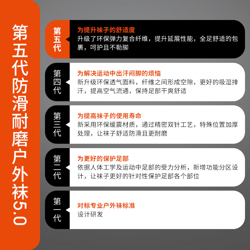 TFO 赛事级户外袜子 舒适透气运动跑步袜减震徒步登山袜夏袜 男款深灰色 均码