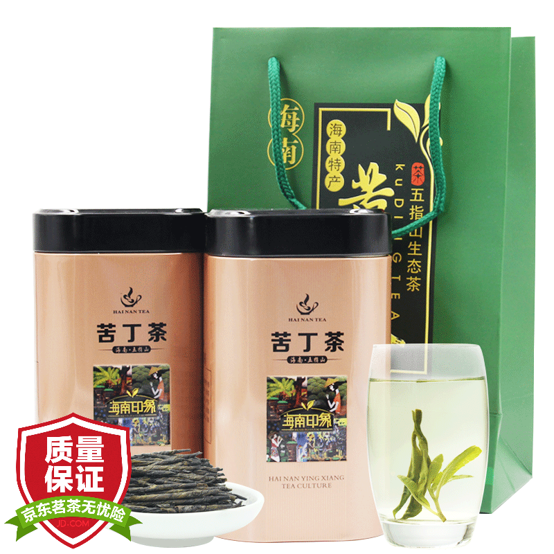 艺颜堂(eyantom)海南五指山特级大叶苦丁茶精品黑尖嫩芽凉茶新茶叶