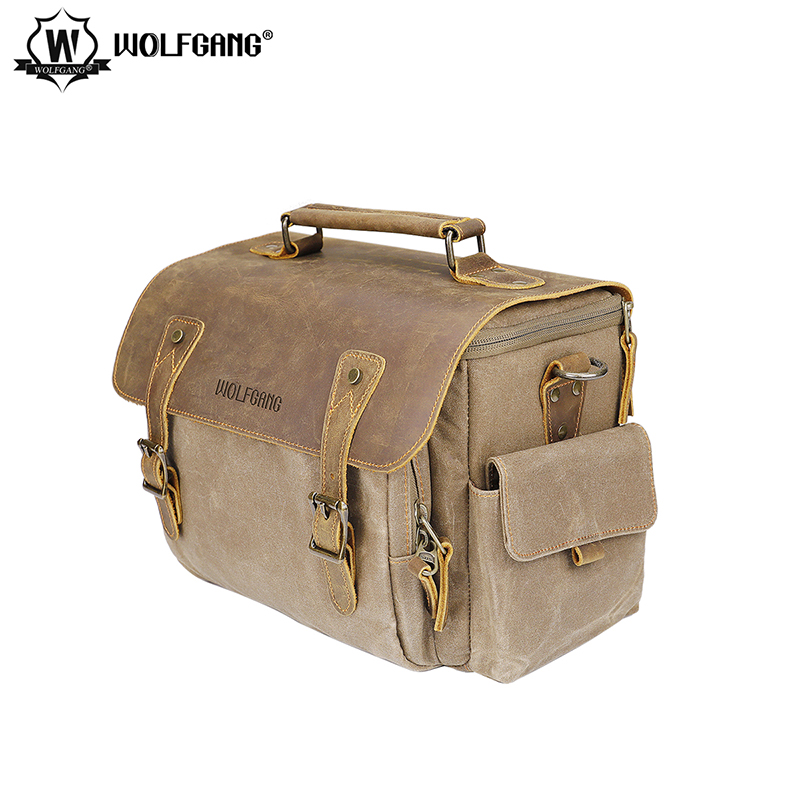 沃尔夫冈（WOLFGANG） 双肩背 单肩背 相机包 微单包 单反包摄影包 【DF-030中号单肩包】 佳能 尼康 索尼 富士单反/微单相机专用