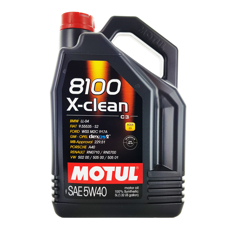 摩特 MOTUL 全合成机油 8100 X-CLEAN系列 5W40 5L