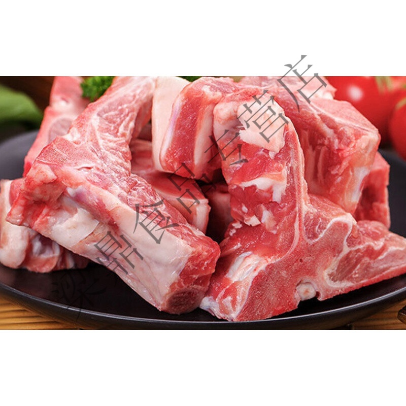 i肉猪龙骨猪脊椎骨新鲜冷冻带肉脊骨段速冻带猪肉大骨头煲汤4斤 头